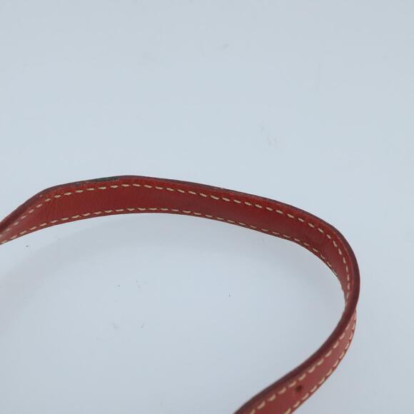 CELINE Macadam Canvas Hand Bag Pvc Leather Beige Red - Picture 8 of 12